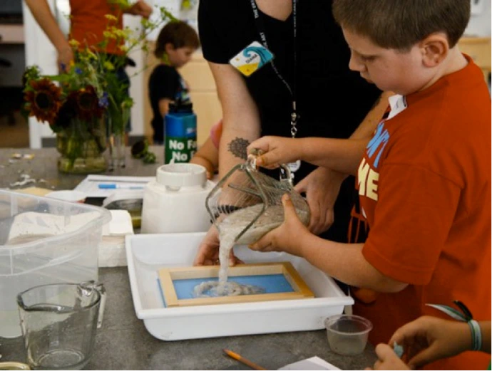 Making Paper Dyes for Children Workshop