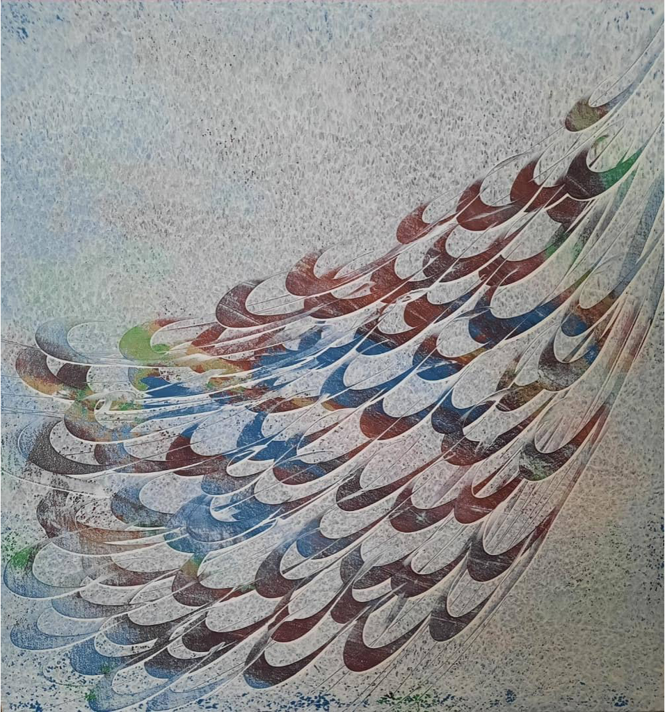 [HEADwA2ArtC60by60cm] Abstract Design with Alphabets 2