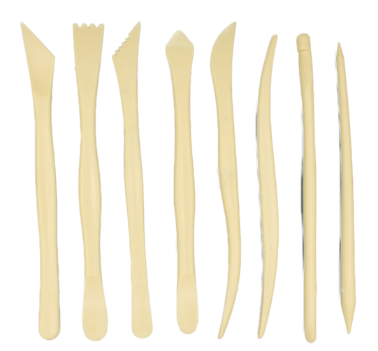 Set of 8 Plastic Sculpting shaper 1252-1253